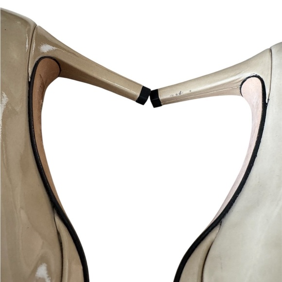 Stuart Weitzman Avignon Adobe Aniline Peep Toe Heels Leather Size: US 7 - Picture 6 of 8